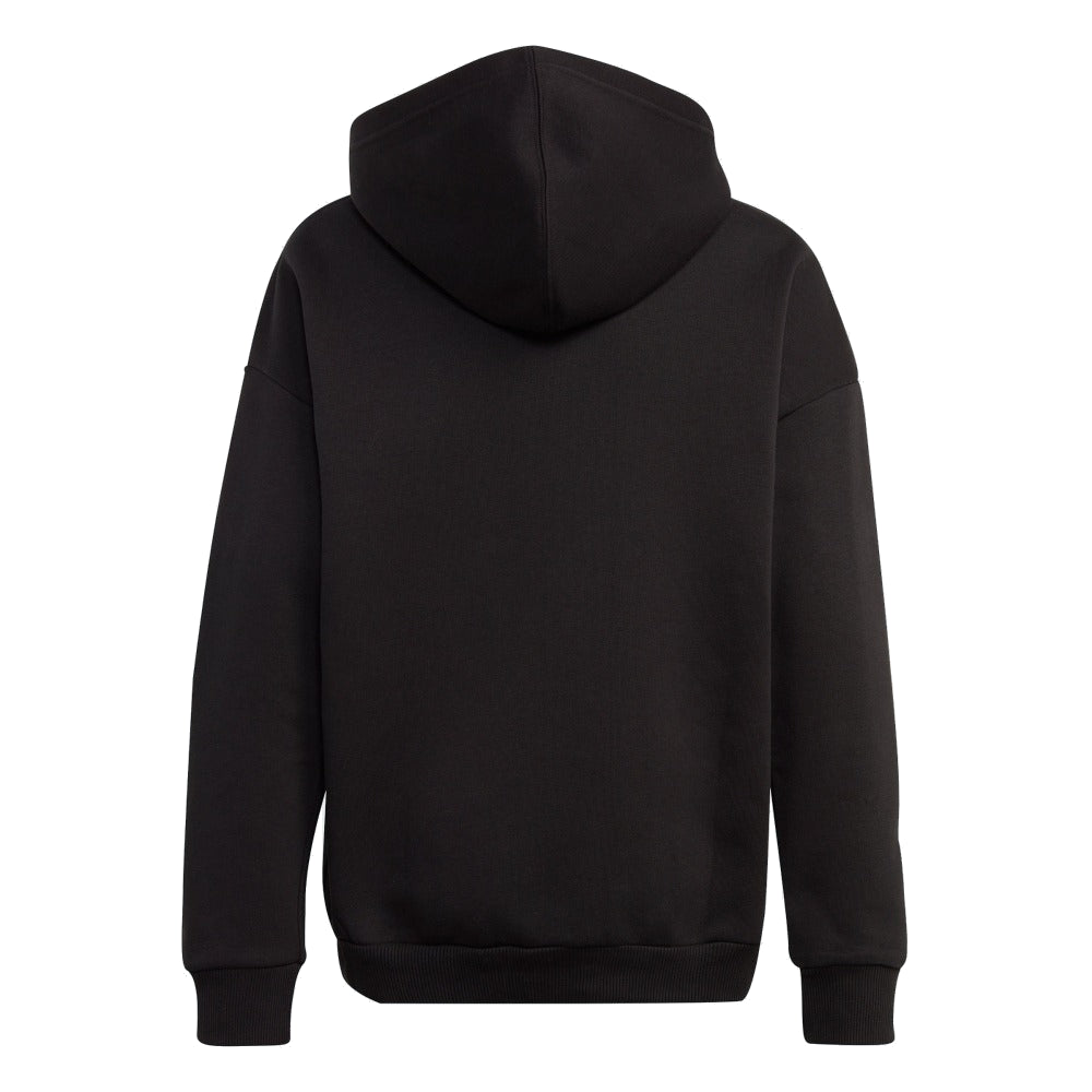 (GS) adidas Fleece Hoodie Asia Sizing 'Black White' IL4935