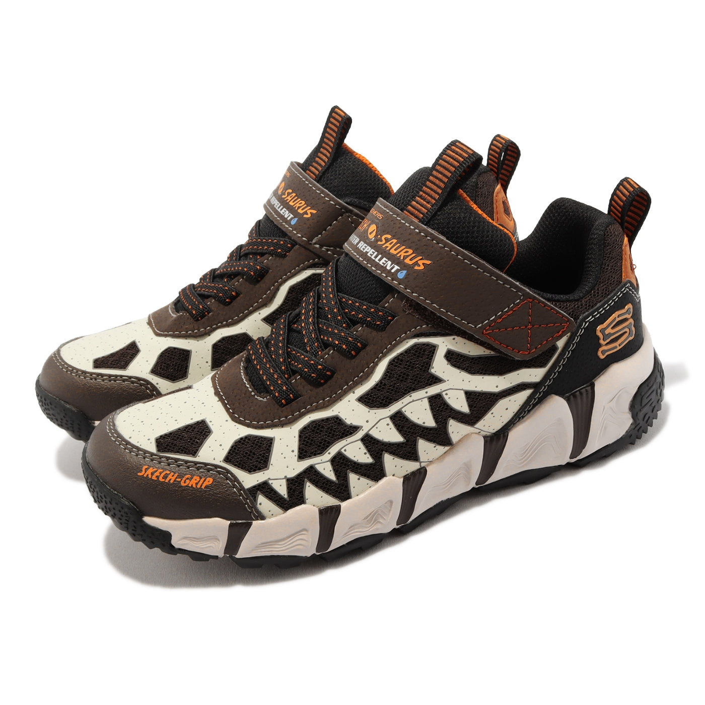 (GS) Skechers Velocitrek-Dino-Quest 'Black Brown' 402229-LCHBK