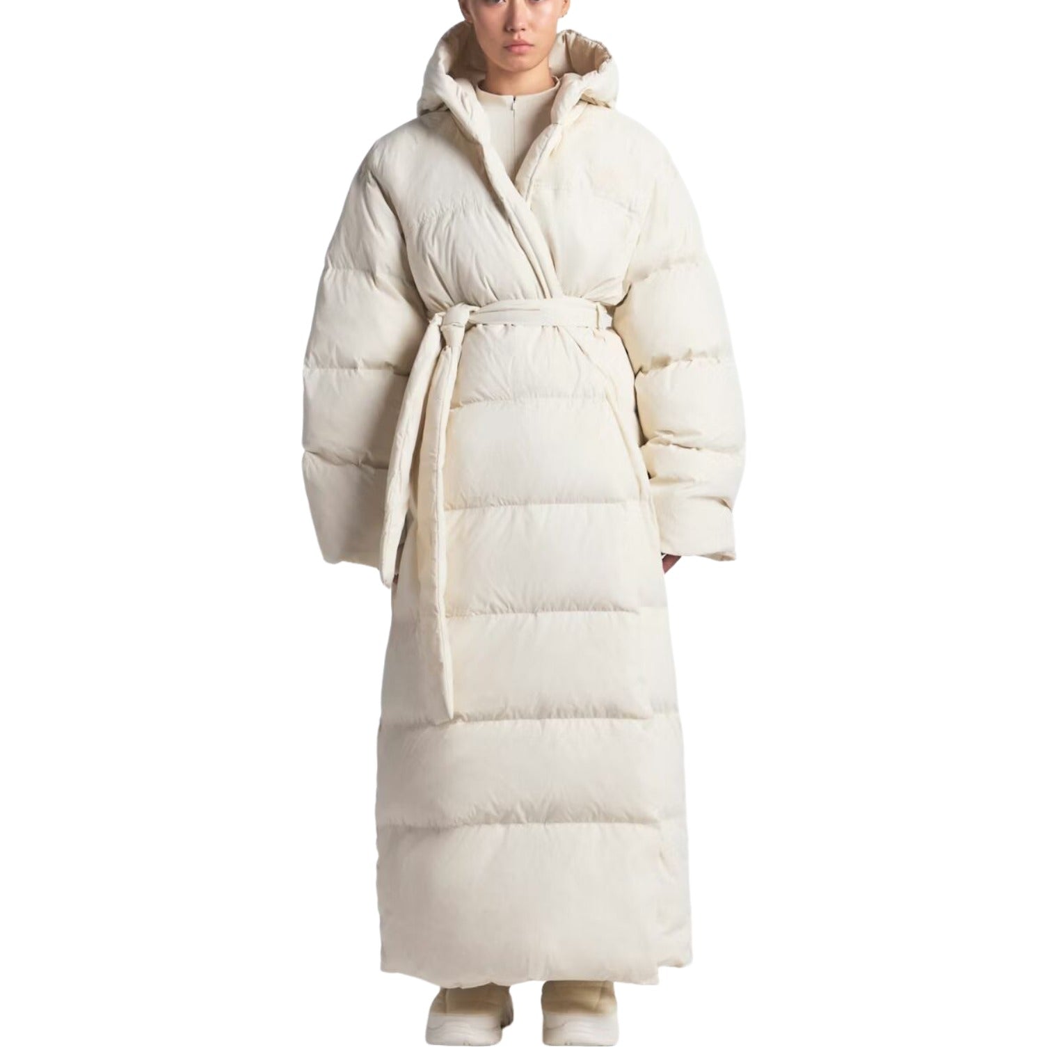 (WMNS) The North Face x SKIMS FW25 Nuptse Wrap Parka 'Bone' NF0A8JJB-I3S