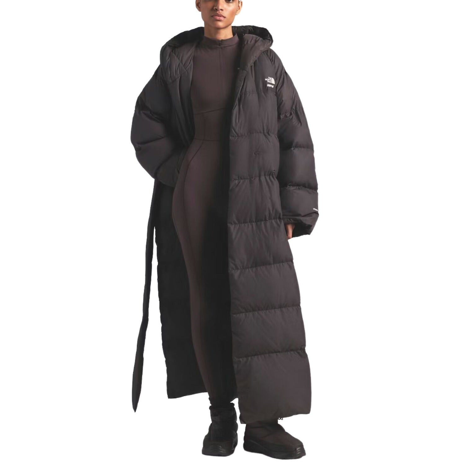 (WMNS) The North Face x SKIMS FW25 Nuptse Wrap Parka 'Phoenix' NF0A8JJB-T7X