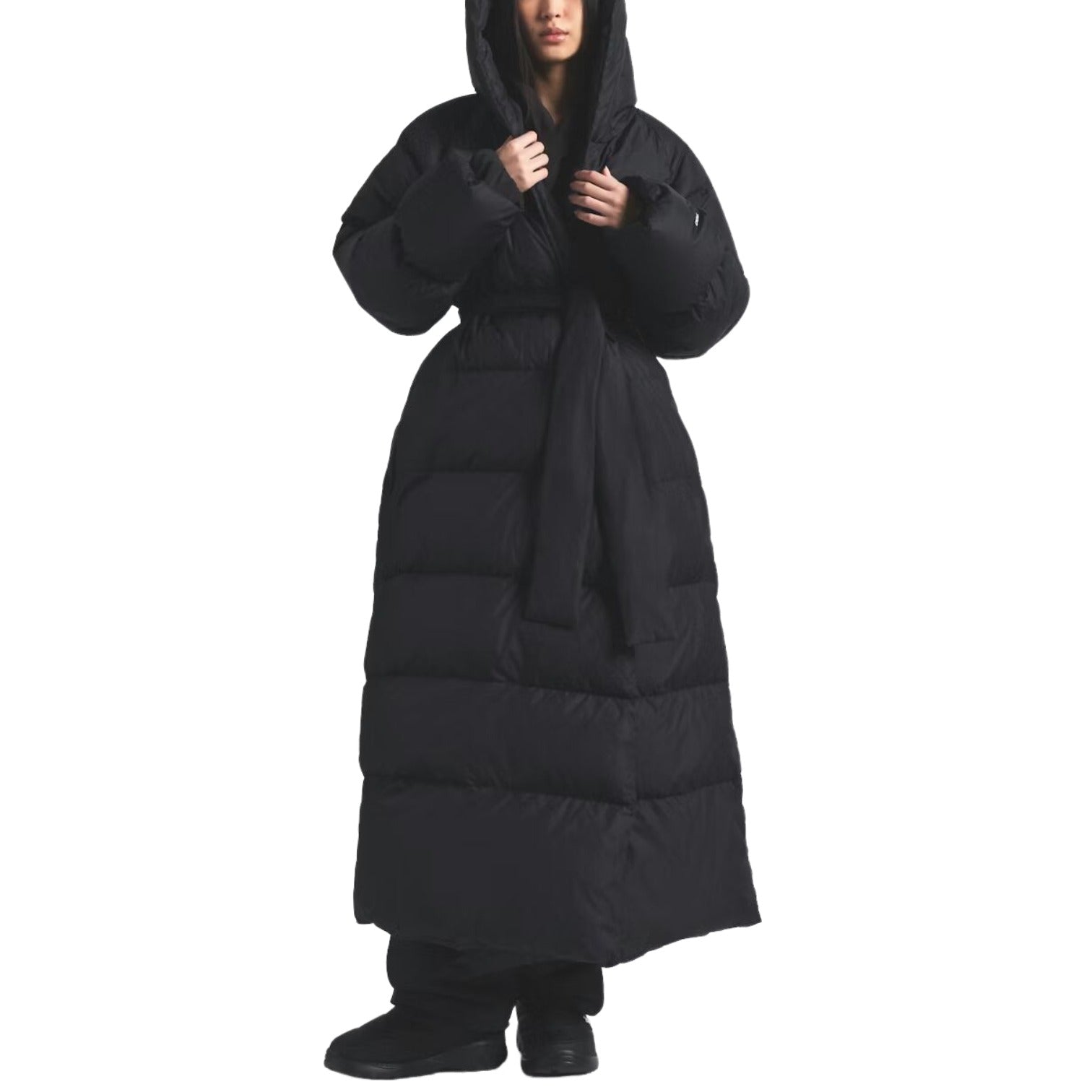 (WMNS) The North Face x SKIMS FW25 Nuptse Wrap Parka 'Onyx' NF0A8JJB-I3X