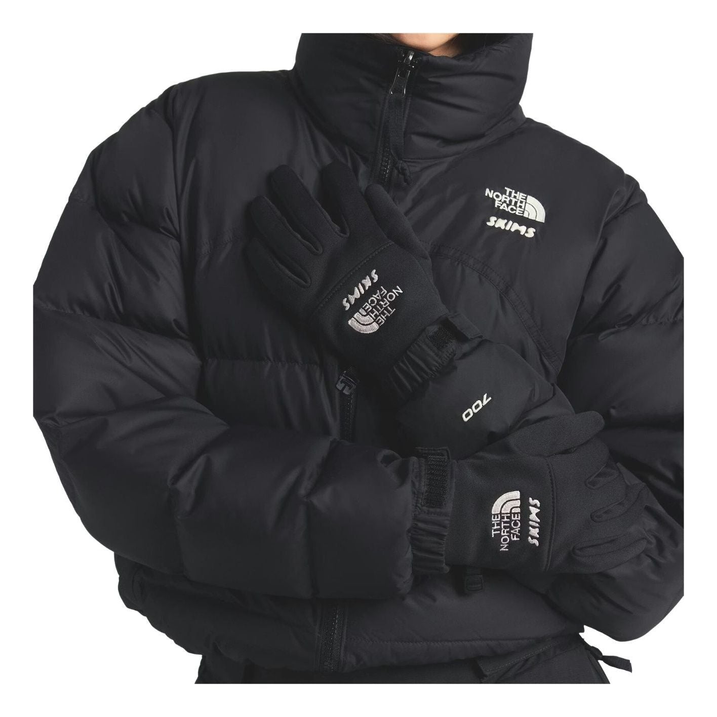 (WMNS) The North Face x SKIMS FW25 Gloves 'Onyx' NF0A8JJUI3X