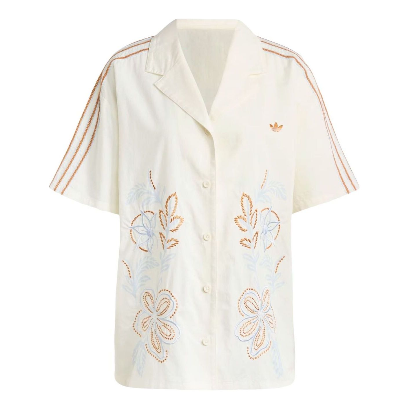 (WMNS) adidas Summer Glow Resort Shirt Asia Sizing 'Off White' KY3164