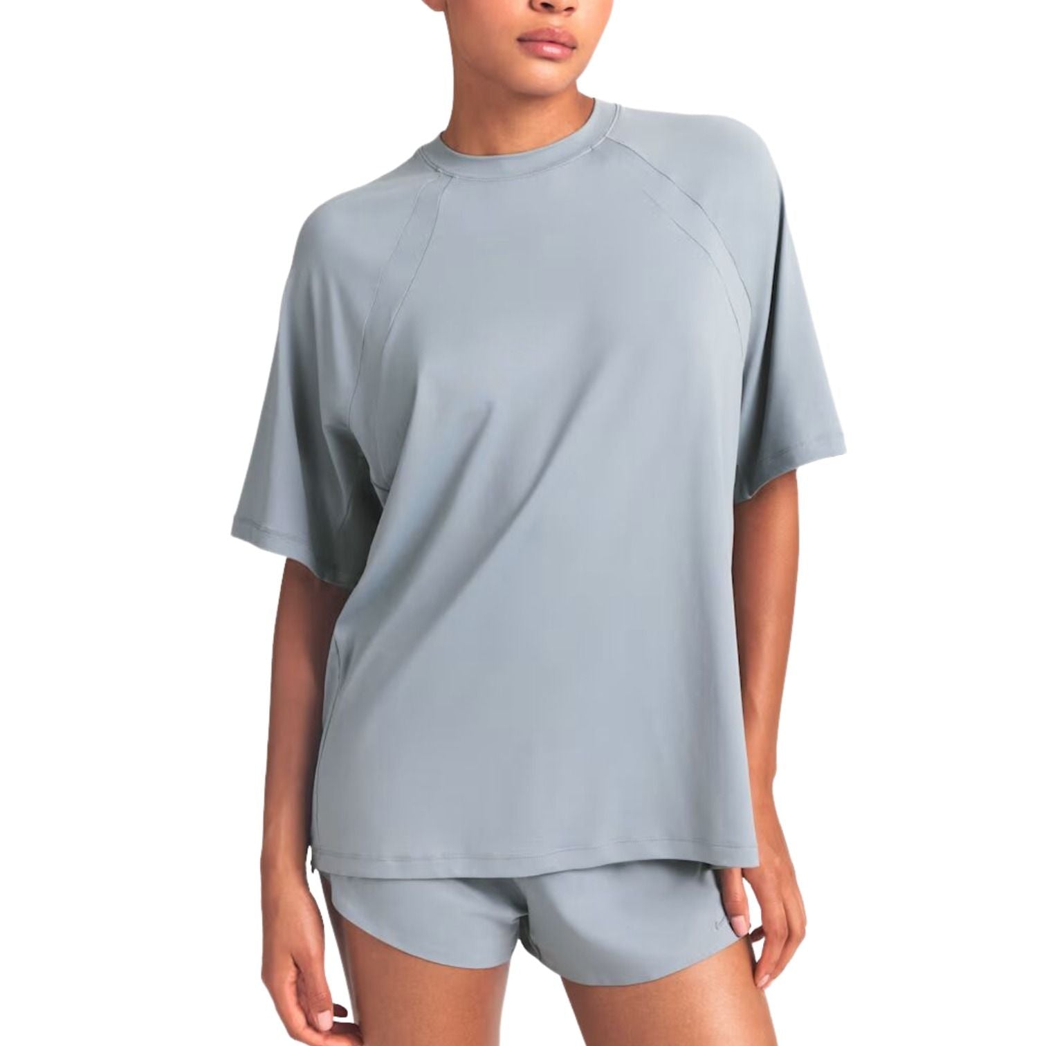 (WMNS) Nike x SKIMS Airy Oversized T-Shirt 'Washed Pacific' TPTSH2742-PCF