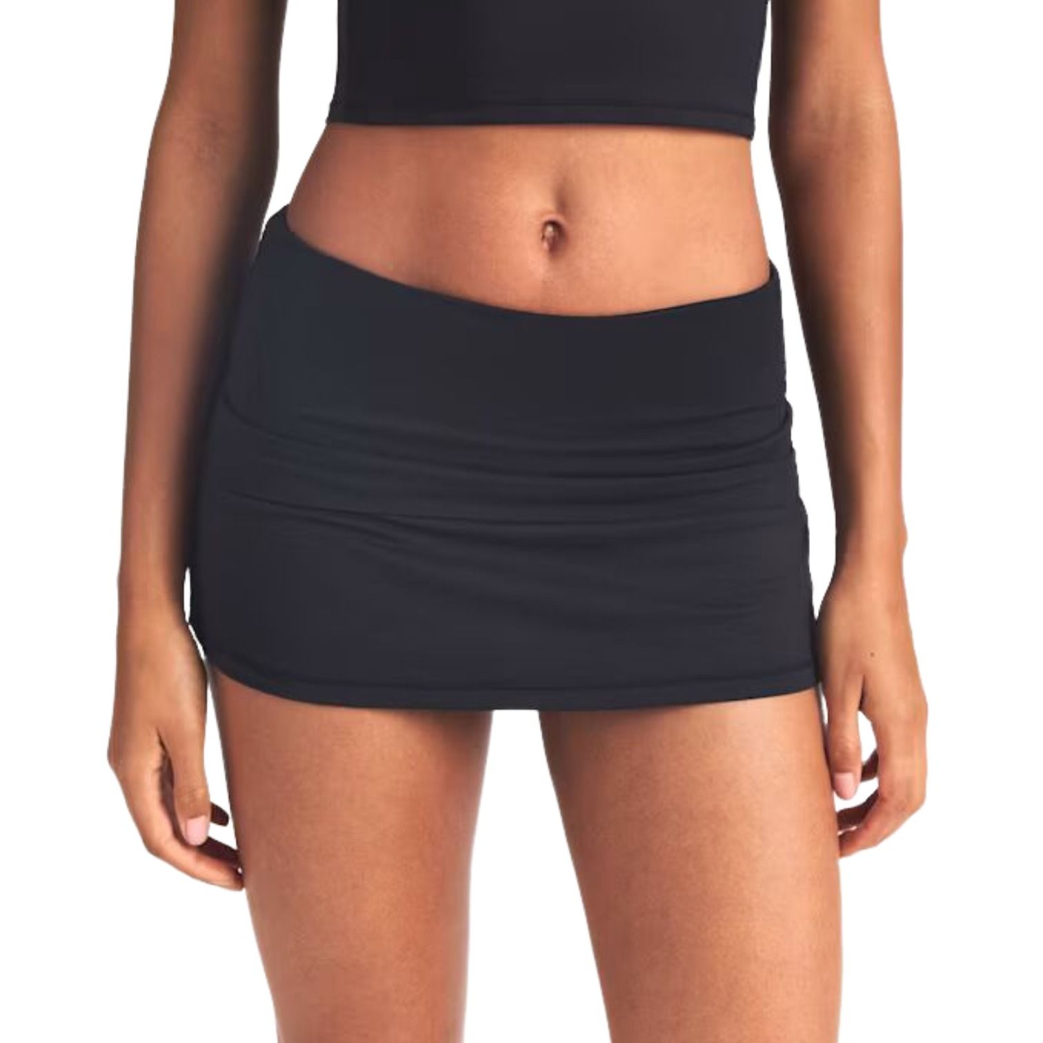 (WMNS) Nike x SKIMS Airy Fold-Over Waistband Skort 'Obsidan' SKIRTSKT9636W-OBD