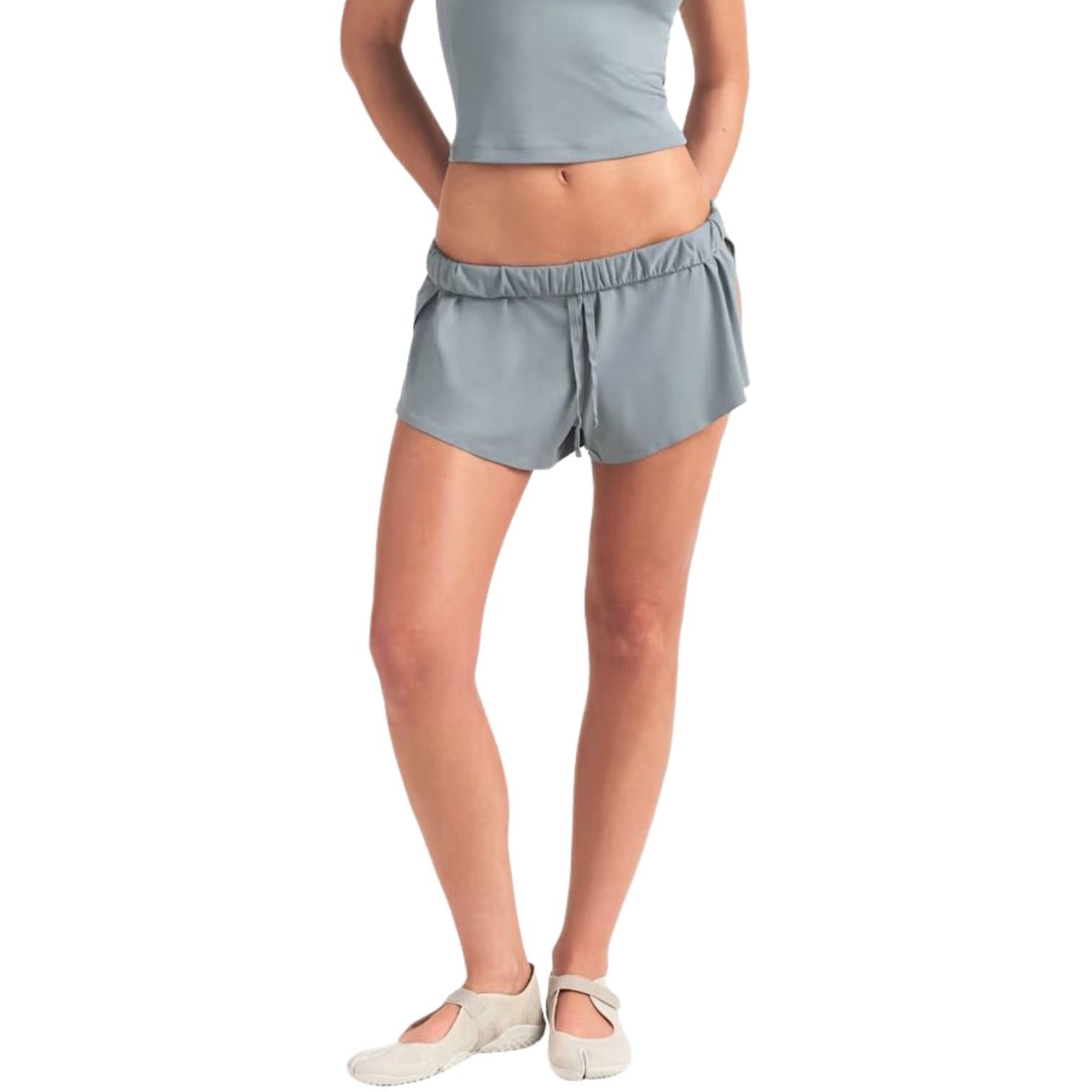 (WMNS) Nike x SKIMS Airy Mini Shorts 'Washed Pacific' SHSHO8631W-PCF