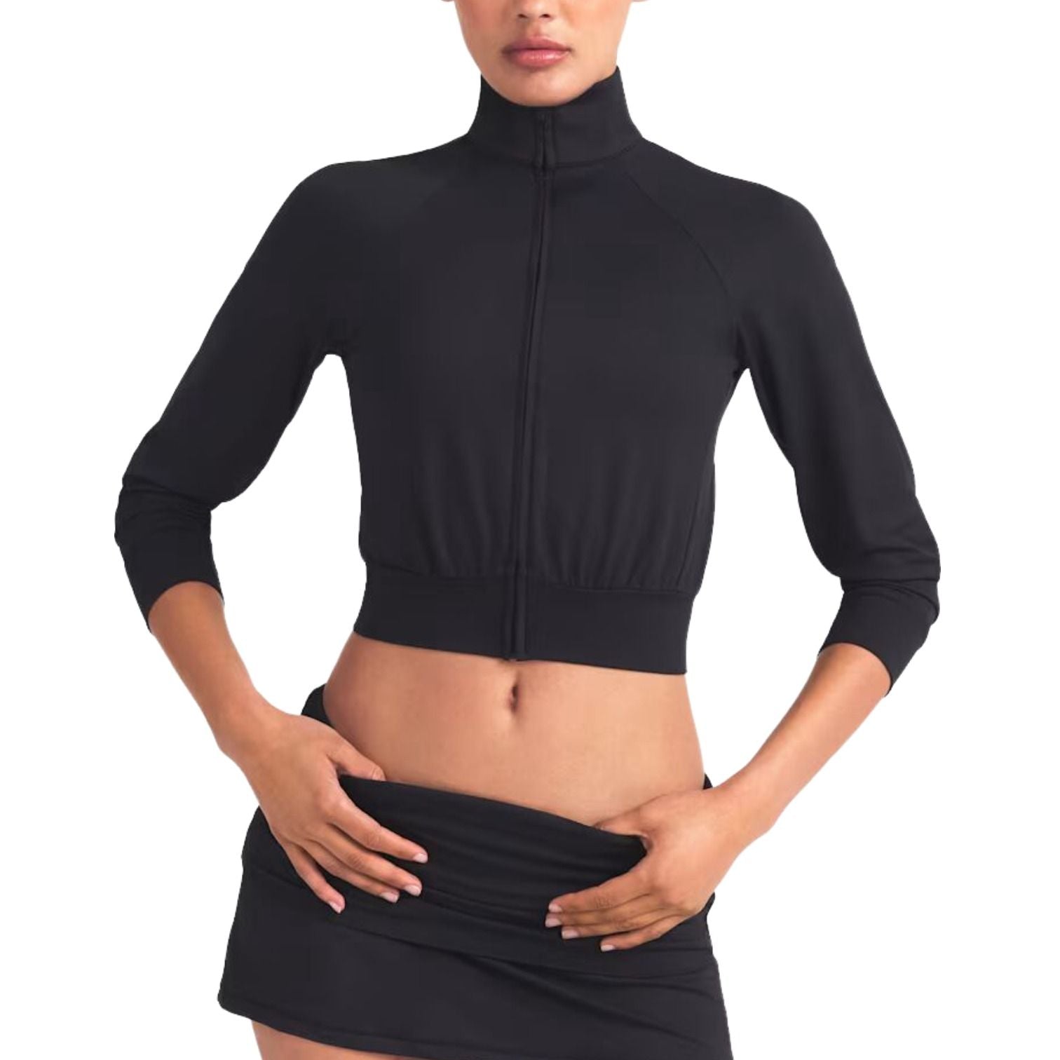 (WMNS) Nike x SKIMS Airy Track Jacket 'Obsidan' ZUZUP9516W-OBD