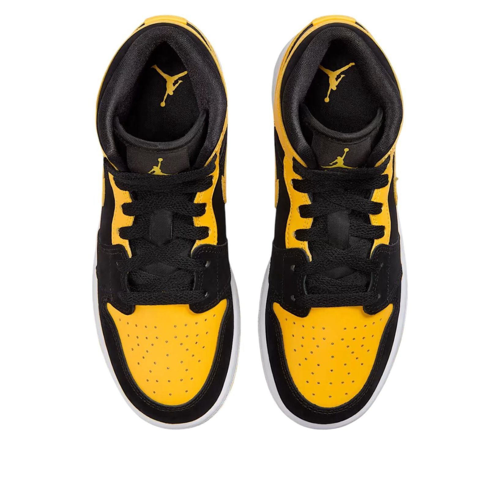 (GS) Air Jordan 1 Mid SE 'Black White Varsity Maize' HJ5940-071