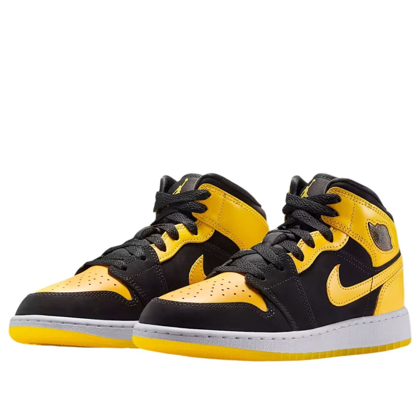 (GS) Air Jordan 1 Mid SE 'Black White Varsity Maize' HJ5940-071