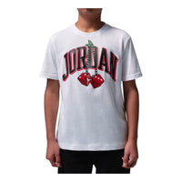 (GS) Air Jordan 13 Cherry Dice T-Shirt 'White' 95F777-001