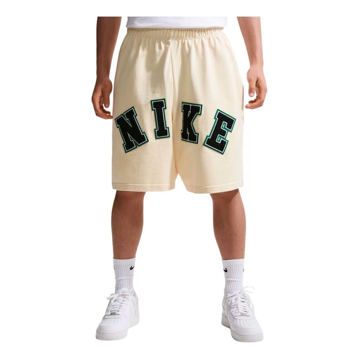 Nike Life Midweight Shorts 'Coconut Milk Black' IF2236-113