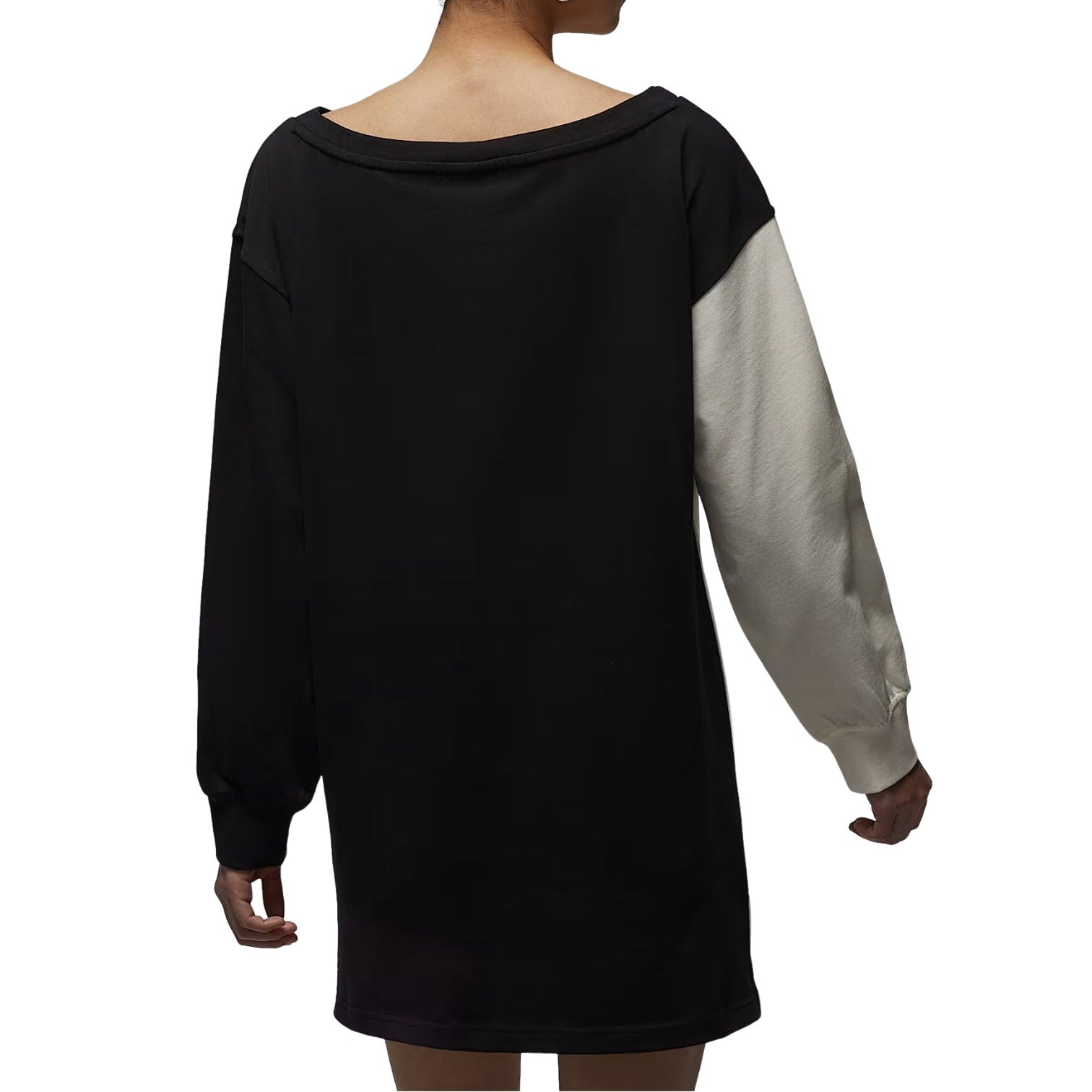 (WMNS) Air Jordan Flight Printed Long-Sleeved Dress Asia Sizing 'Sail White Black' IO3101-133