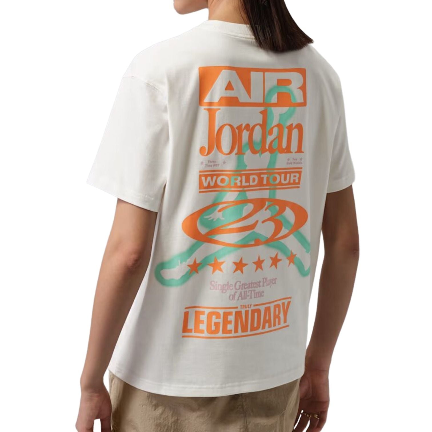 (WMNS) Jordan Flight Girlfriend T-Shirt 'Sail' IF0831-133
