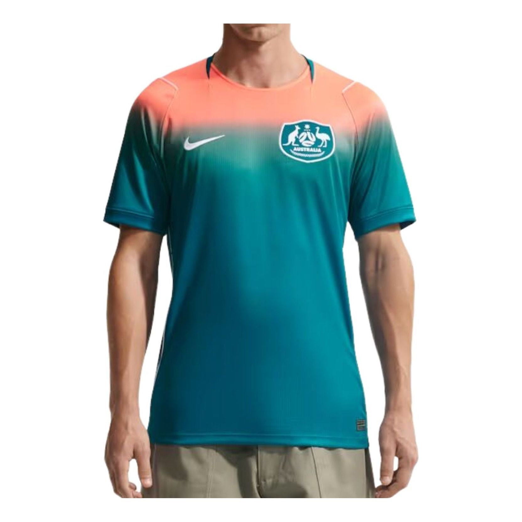 Nike Australia 2026 Stadium Away Dri-FIT Replica Jersey 'Bright Spruce Orange Pulse White' IB5347-367