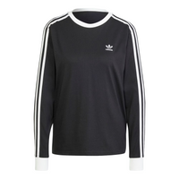 (WMNS) adidas Adicolor 3-Stripes Long Sleeve T-Shirt Asia Sizing 'Black' JC5774