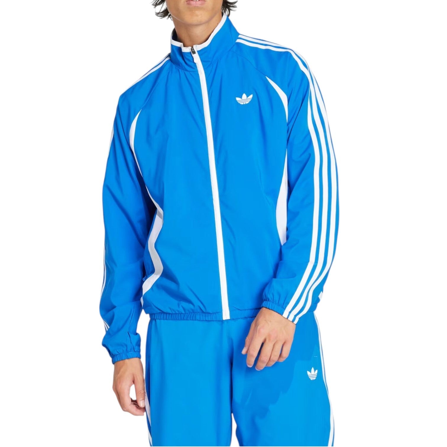 adidas Adicolor Teamgeist Track Top Asia Sizing 'Blue White' JP1117