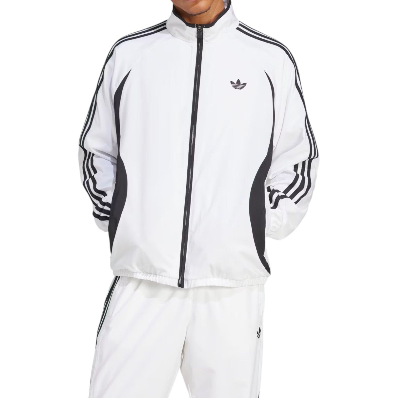 adidas Adicolor Teamgeist Track Jacket Asia Sizing 'White Black' JP1116