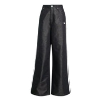 (WMNS) adidas Adilenium Season 4 Team Geist Baggy Shine Denim Pants 'Black' KE9799