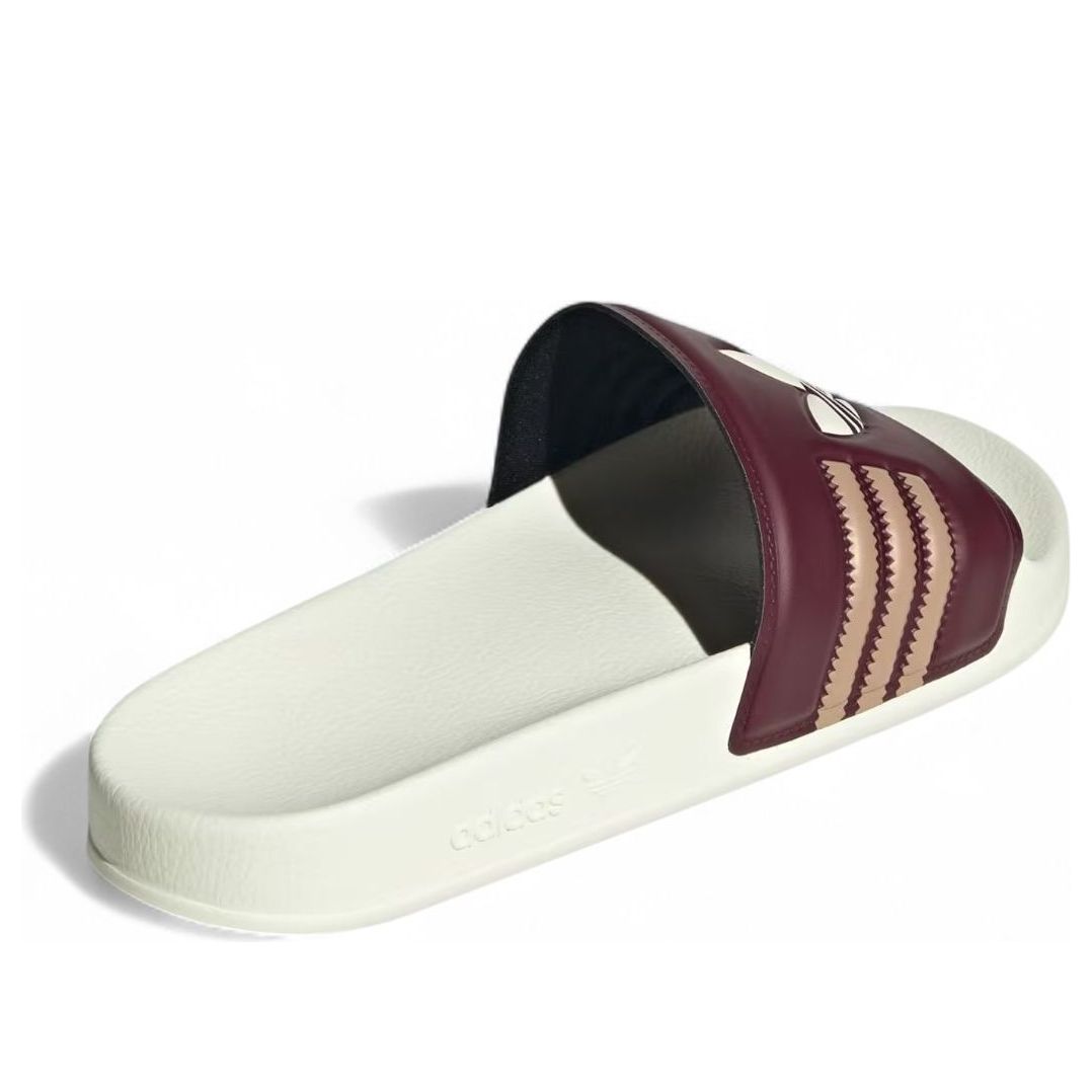 adidas Adilette Slides Asia Sizing 'Shadow Red Cream White' JH7763