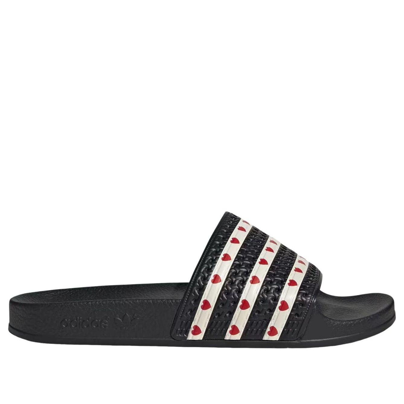 (WMNS) adidas Adilette Slides 'Core Black Wonder White Better Scarlet' KH9952