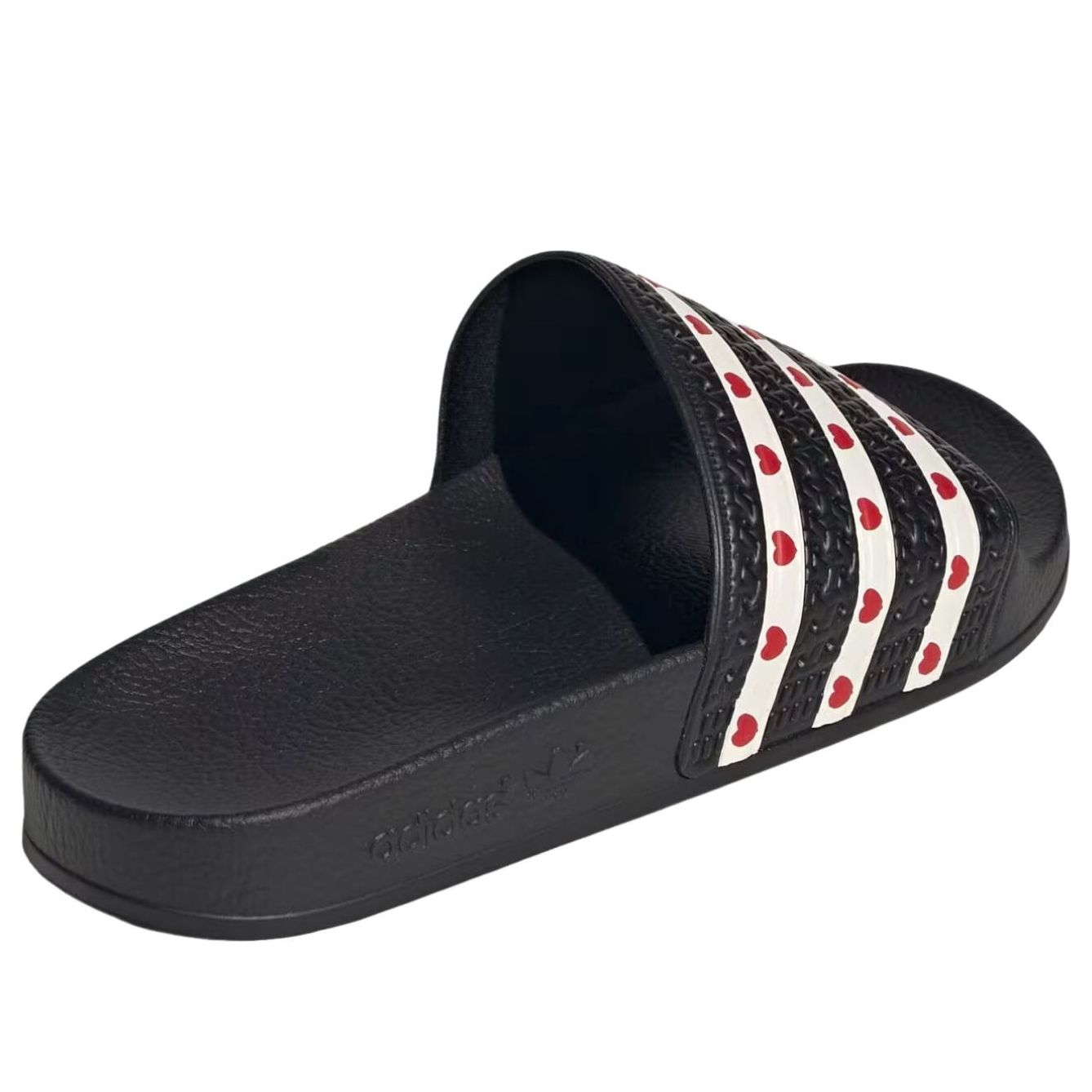 (WMNS) adidas Adilette Slides 'Core Black Wonder White Better Scarlet' KH9952