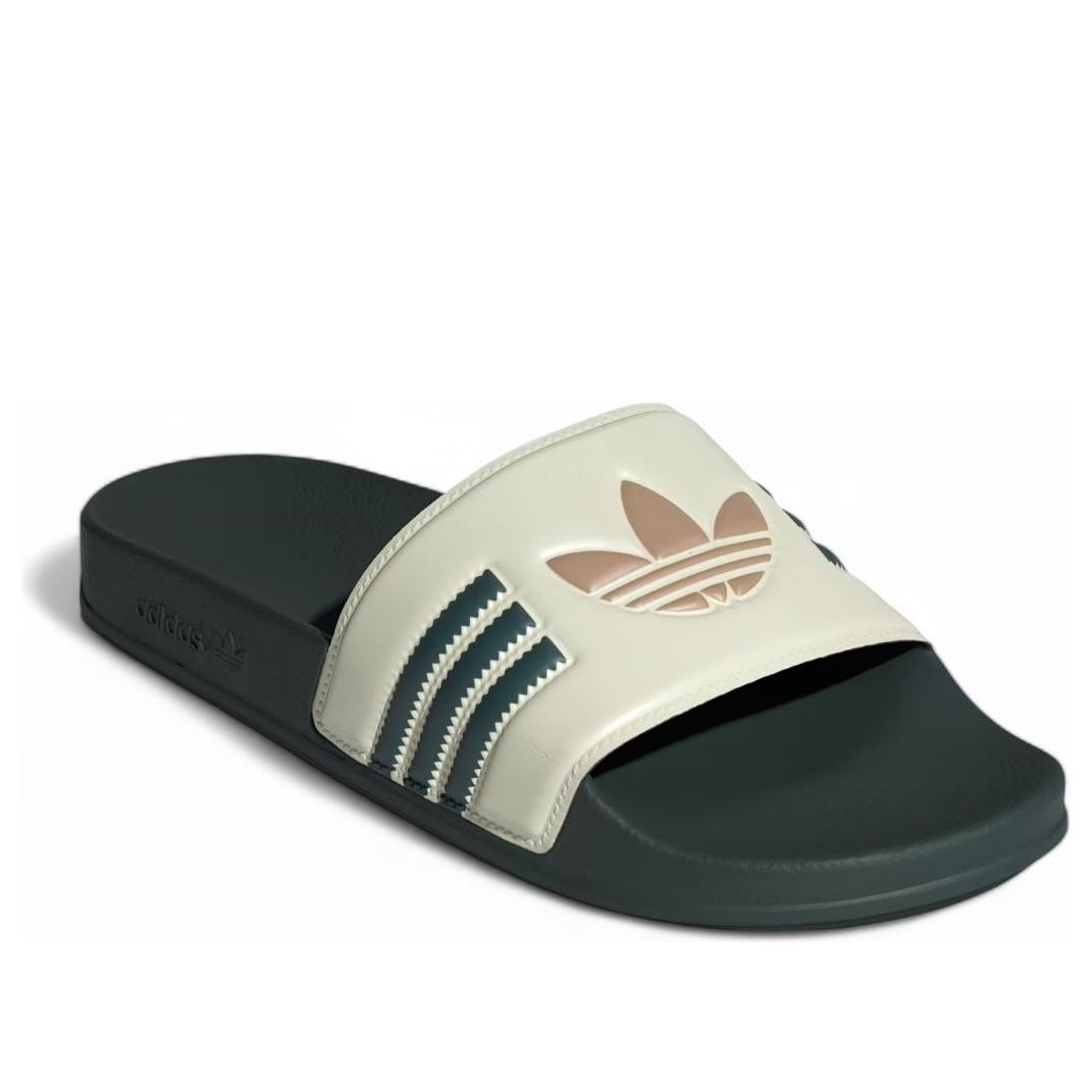 adidas Adilette Slides Asia Sizing 'Cream White Mineral Green' JH7764
