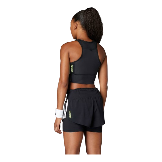 (WMNS) adidas Adizero Running Gel Pocket Crop Top 'Black' JN7162