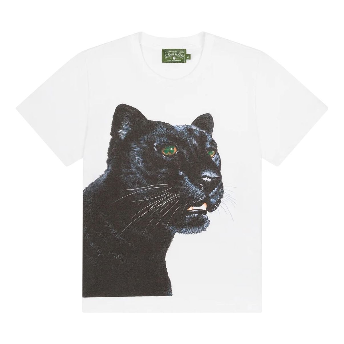 Denim Tears Green Eyed Panther T-Shirt 'White' DT12-2-15