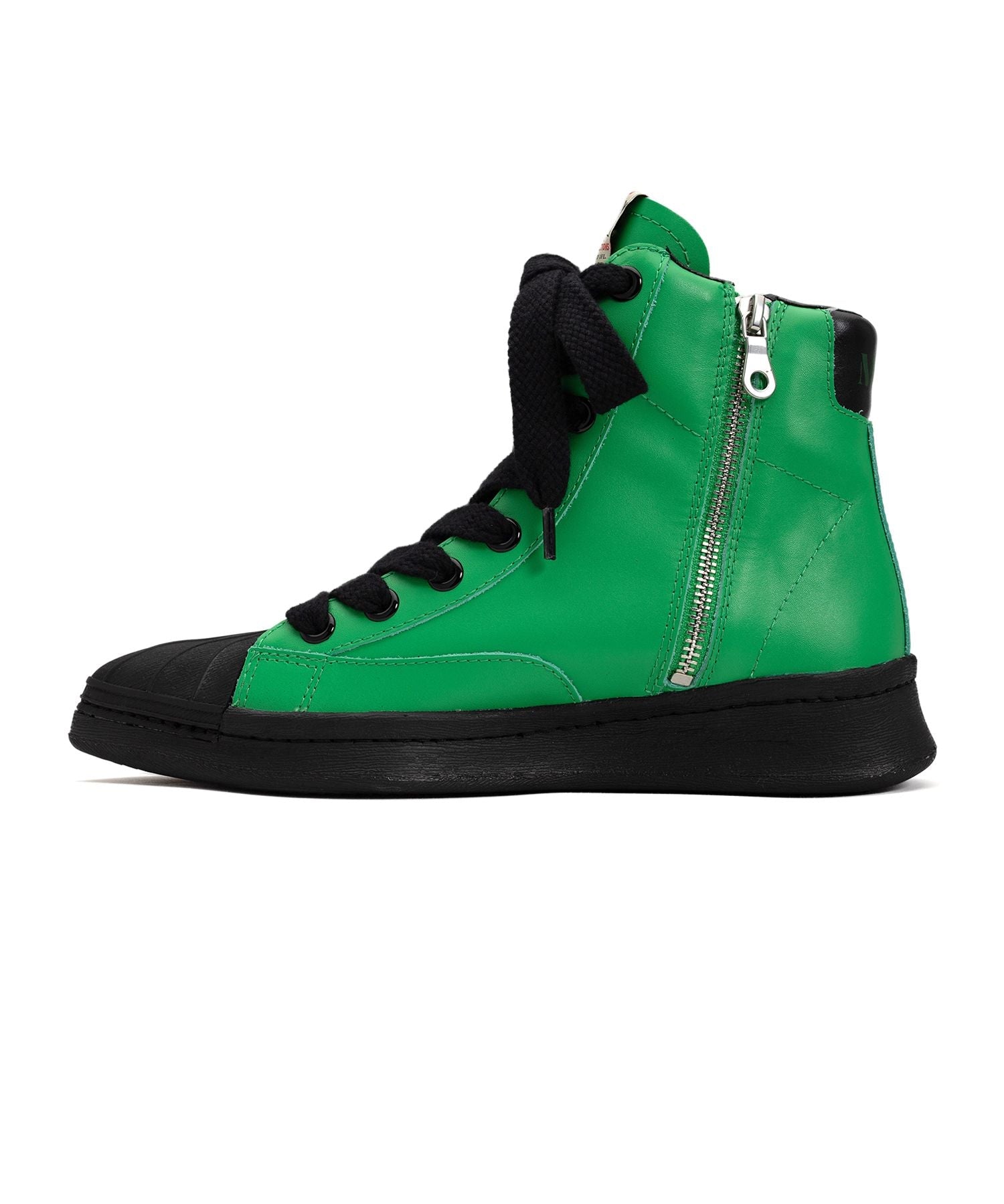 Maison MIHARA YASUHIRO DANDE OG Sole Leather High-top Sneaker 'Green' B09FW701-GRN