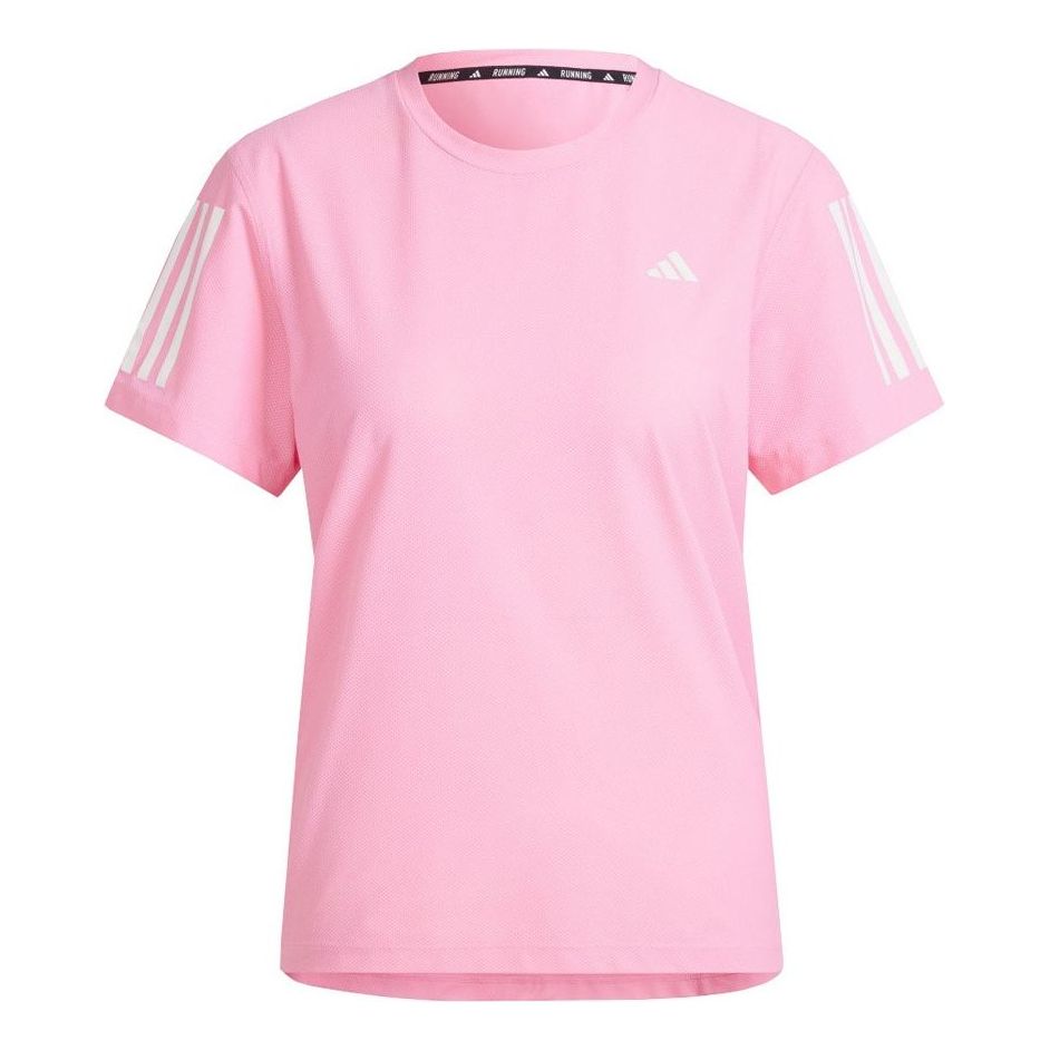(WMNS) adidas Own The Run T-Shirt Asia Sizing 'Pink' BK1592