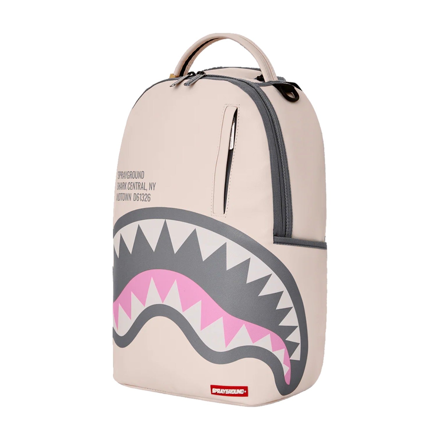 Sprayground Shark Central Rose DLXSV Backpack 'White Black' W1035715