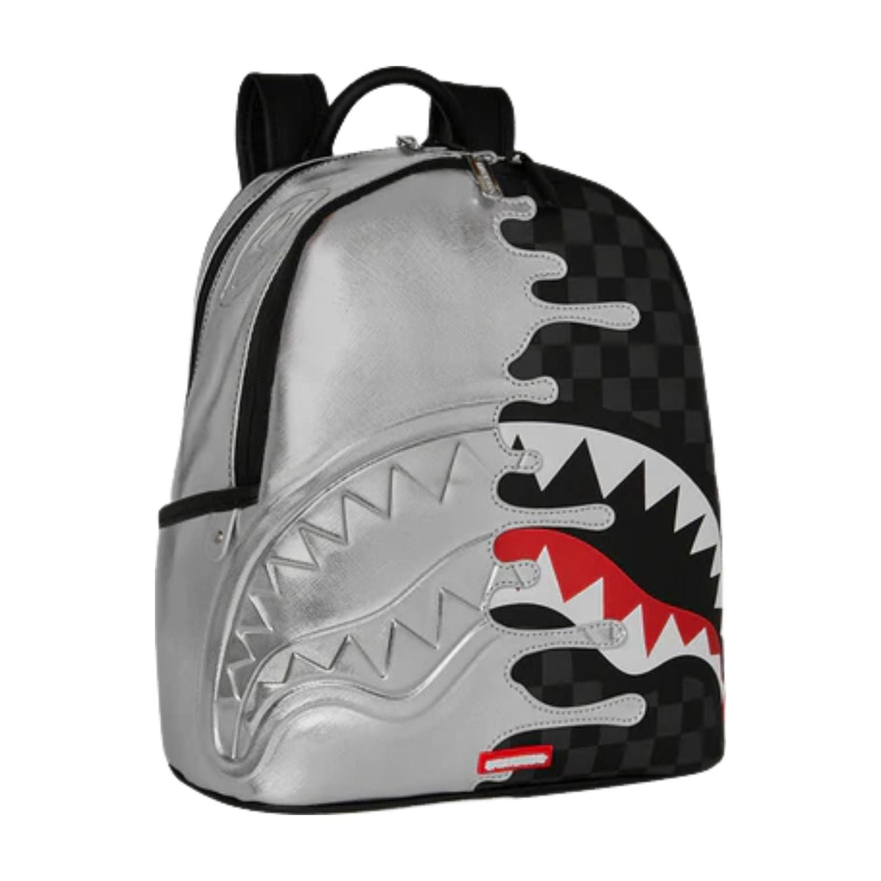 Sprayground Silver Side Drip Savage Backpack 'Black Sliver' B8922