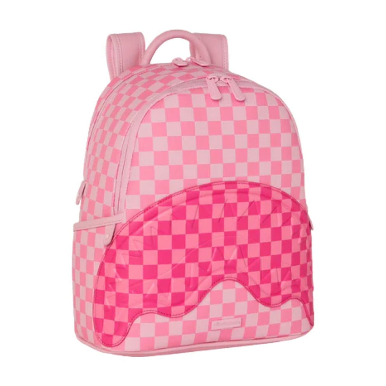 Sprayground Pink Sharks In Paris Patch Savage Backpack 'Pink' B9013