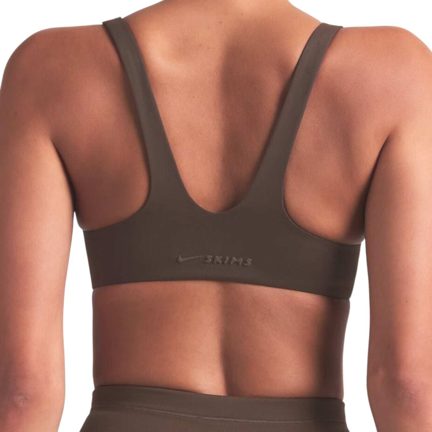 (WMNS) Nike x SKIMS Matte Shaping Scoop Bra 'Dark Sepia' BABRA9483W-DSP