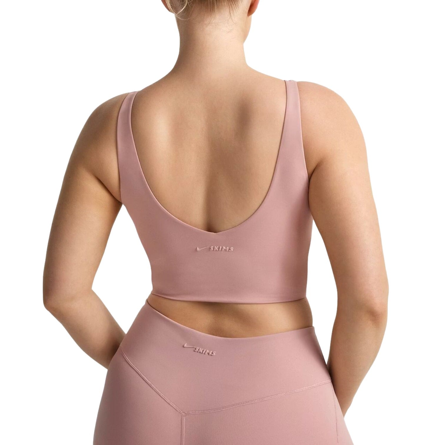 (WMNS) Nike x SKIMS Matte V-Neck Bra Top 'Himalayan' BALLL8616W-HIM