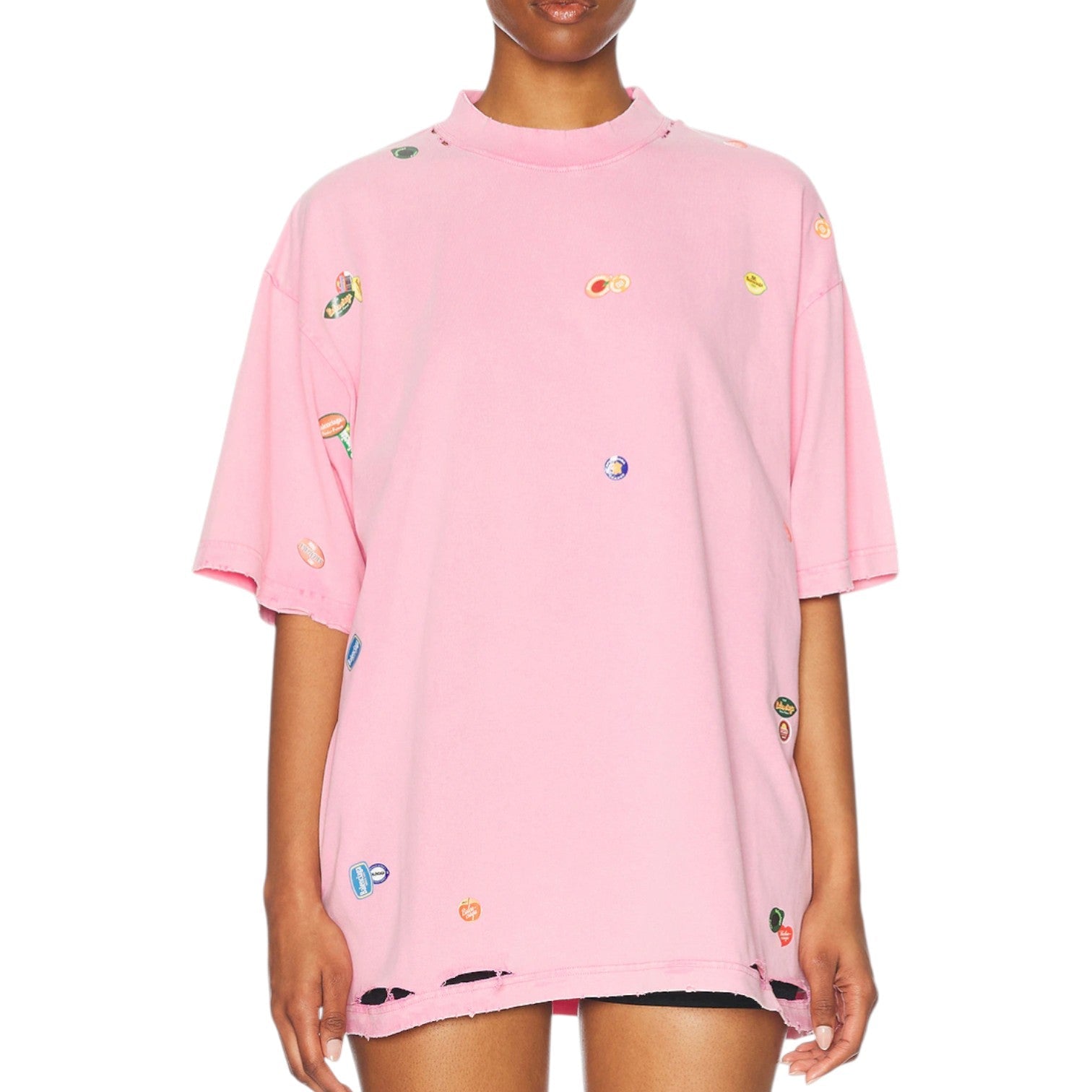 Balenciaga Oversized T-Shirt 'Faded Dirty Pink' 787349TRVS49568