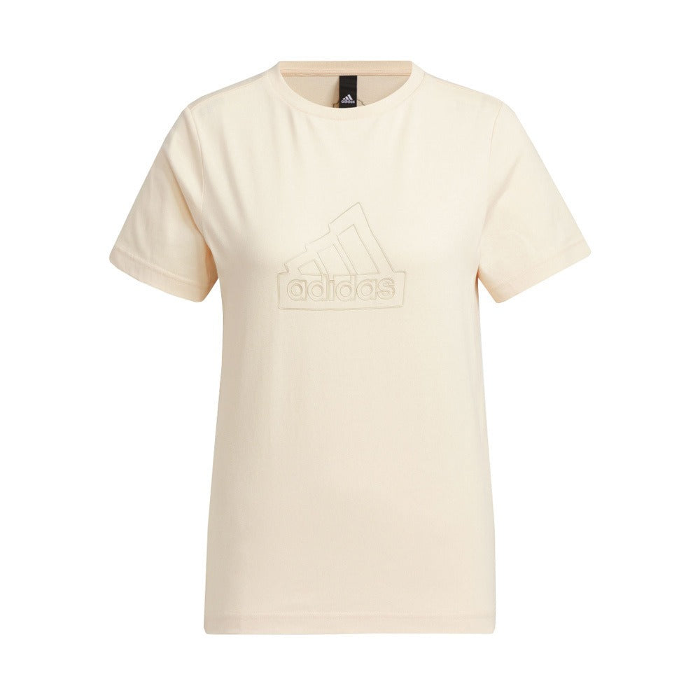 (WMNS) adidas Tech Bos T-Shirt Asia Sizing 'Beige' IM8839