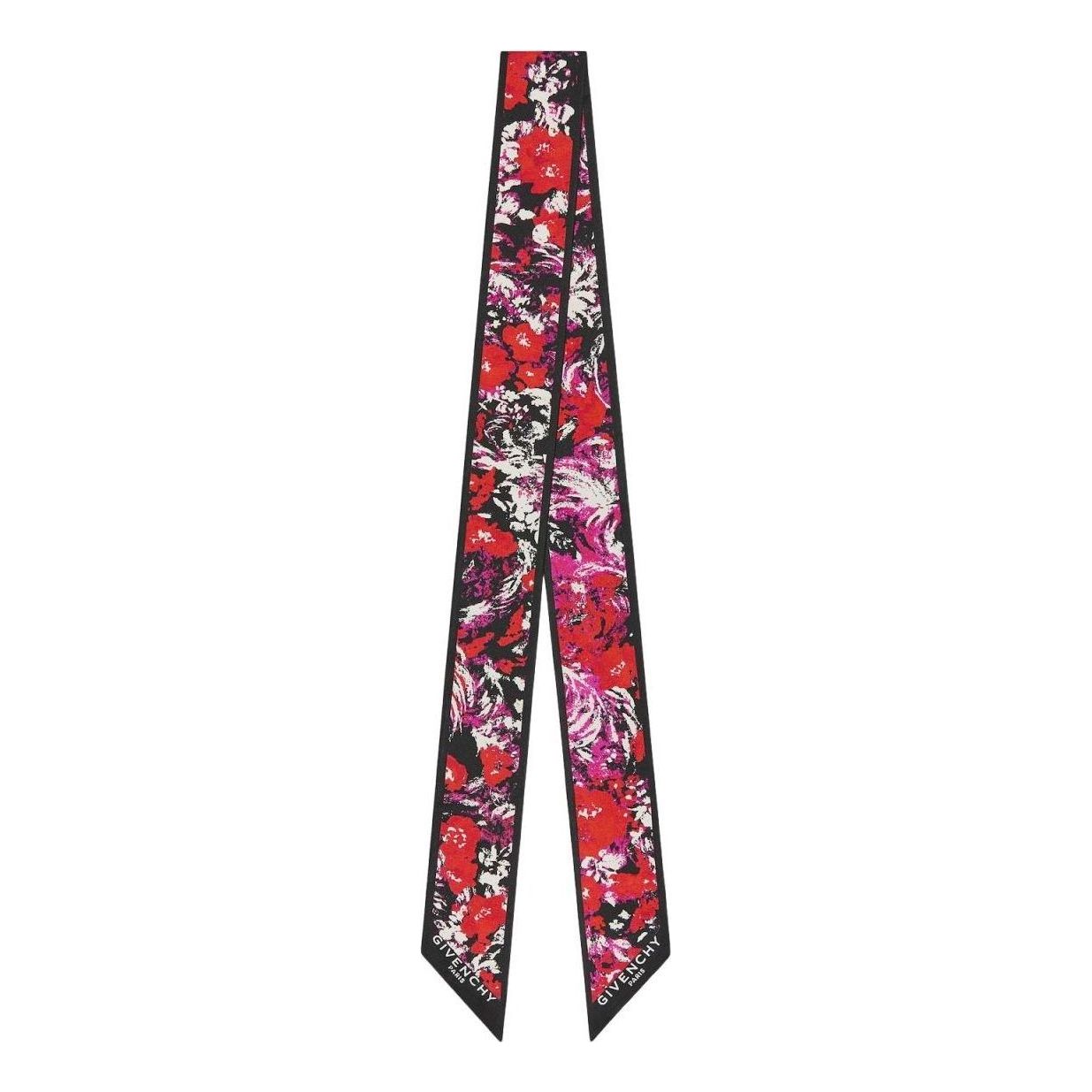 (WMNS) Givenchy SS26 Bandeau in Silk with Floral Print 'Black Fuchsia' BG00NZG002-038