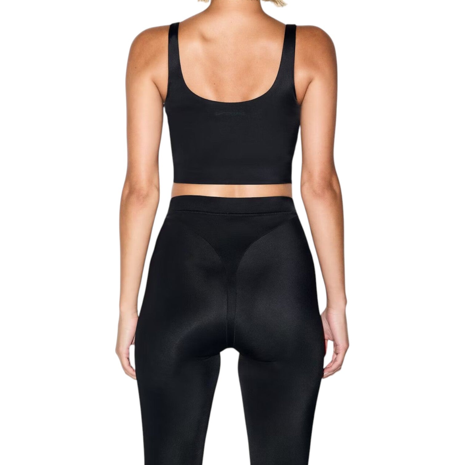 (WMNS) Nike x SKIMS Shine High-Waisted V-Panel 26" Leggings 'Obsidian' BOLEG2715-OBD