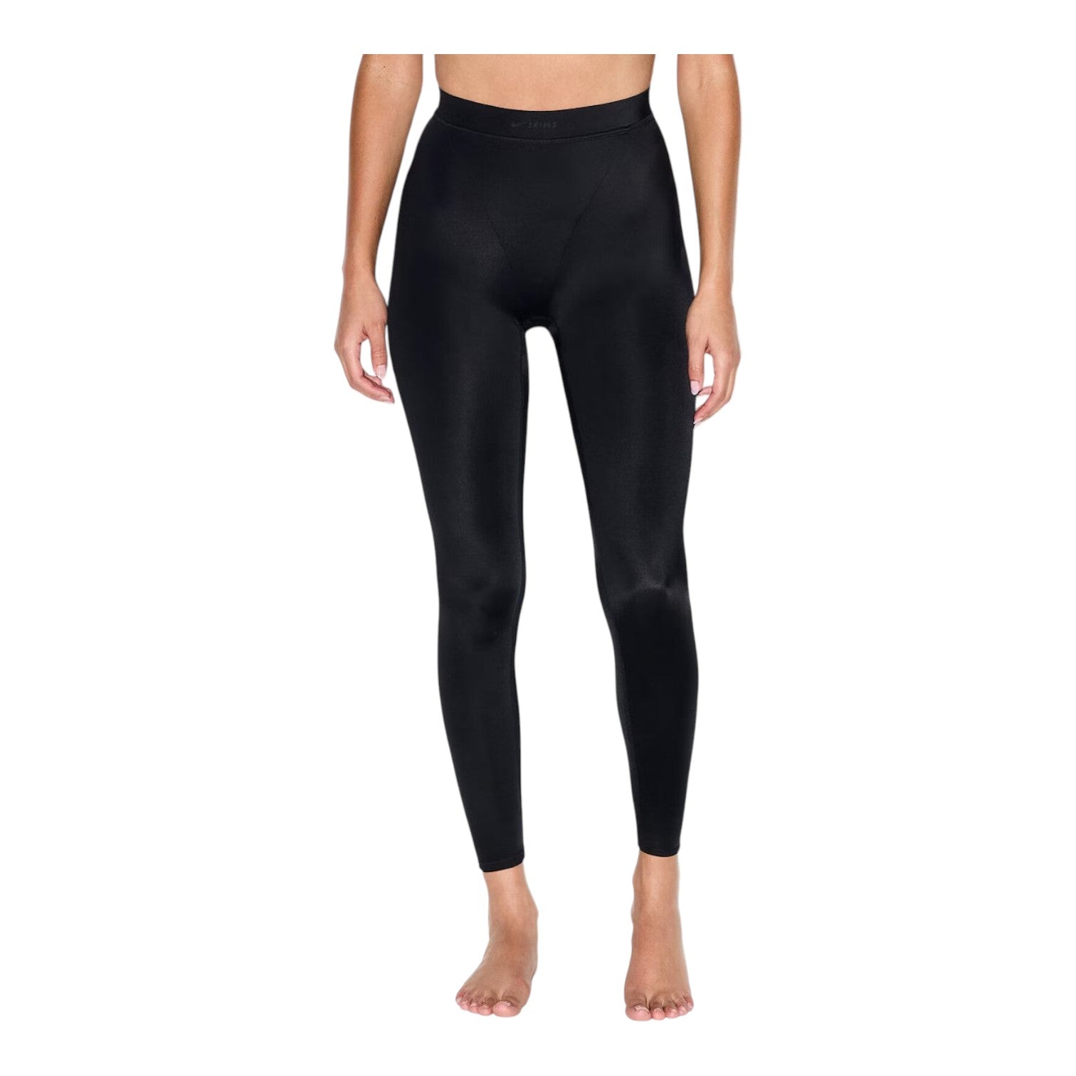 (WMNS) Nike x SKIMS Shine High-Waisted V-Panel 26" Leggings 'Obsidian' BOLEG2715-OBD