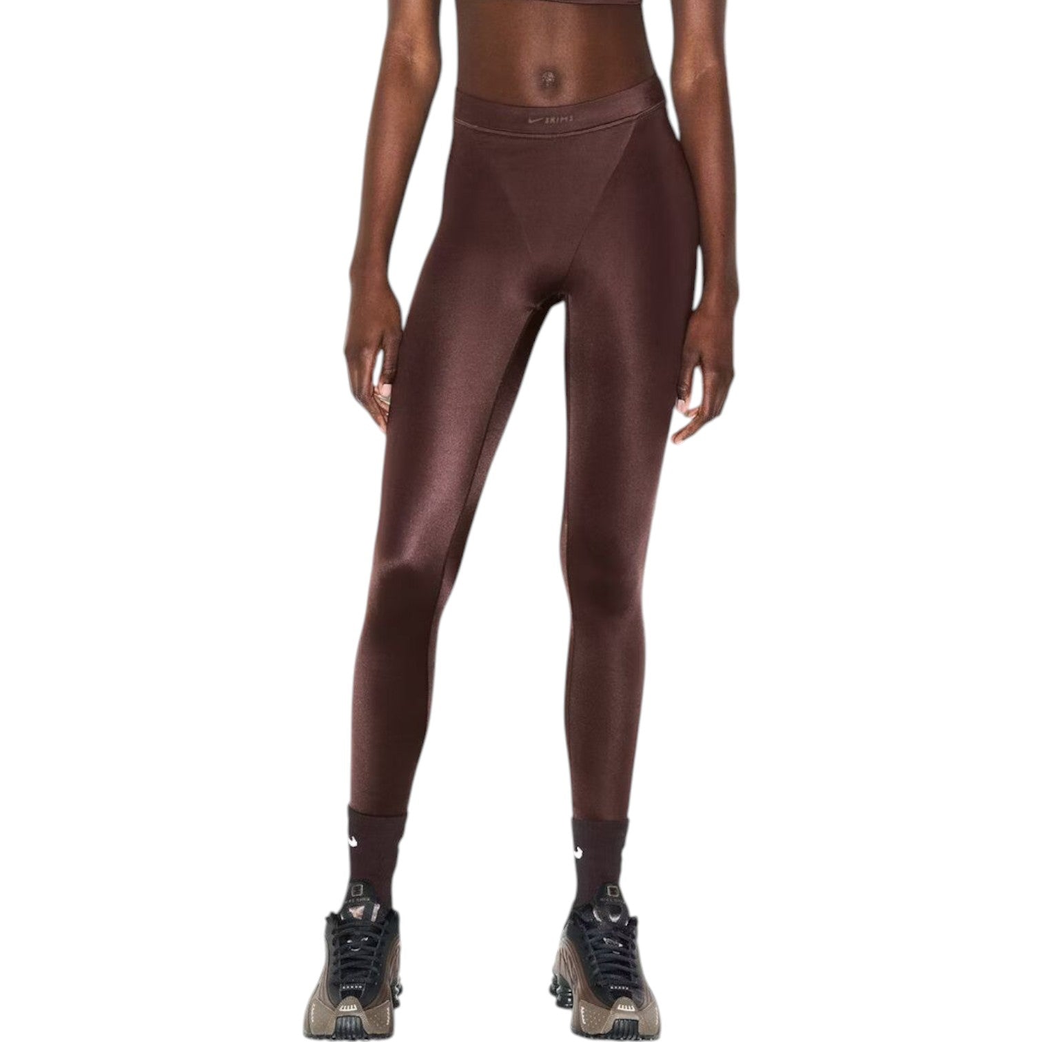 (WMNS) Nike x SKIMS Shine High-Waisted V-Panel 26" Leggings 'Phoenix' BOLEG2715-PHO