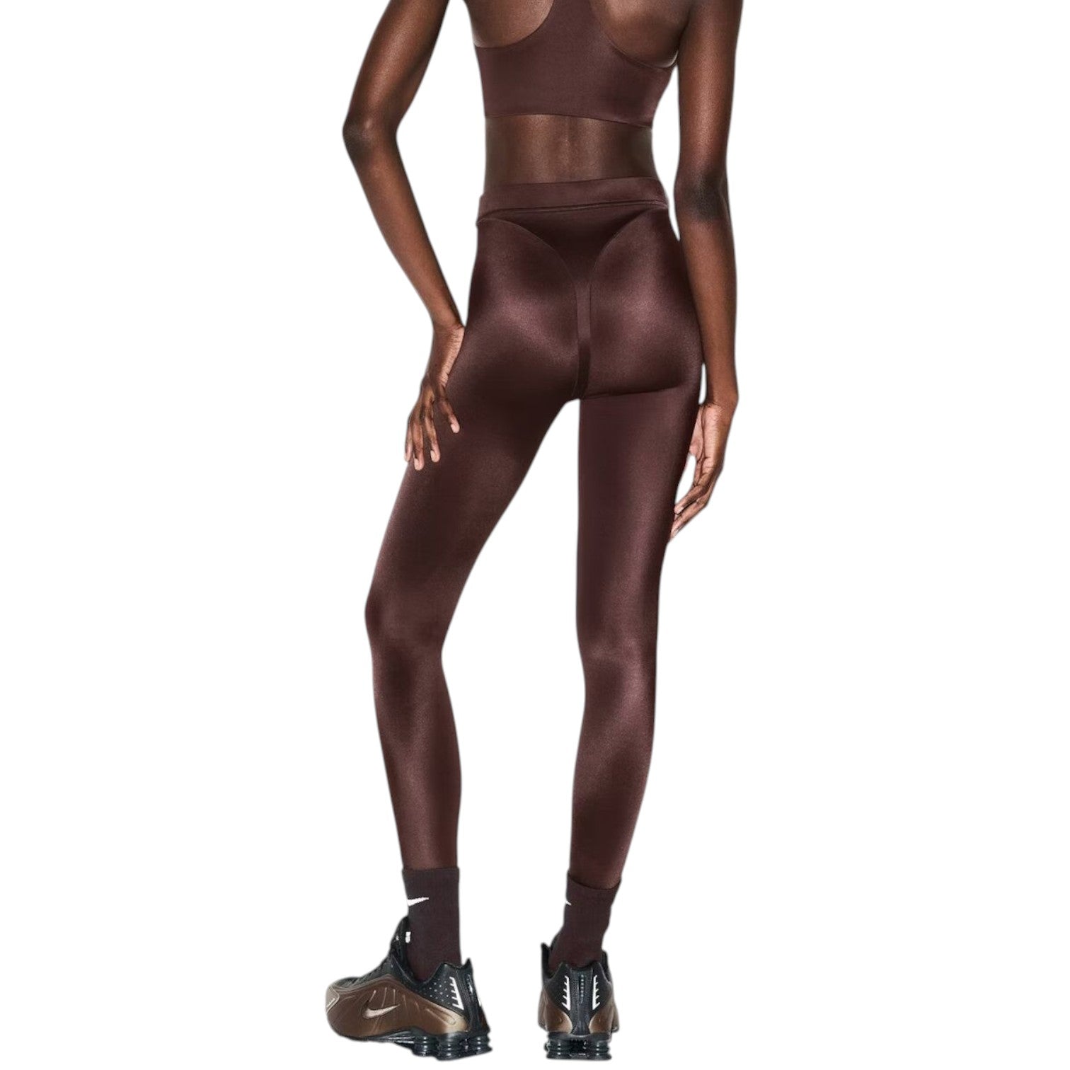 (WMNS) Nike x SKIMS Shine High-Waisted V-Panel 26" Leggings 'Phoenix' BOLEG2715-PHO