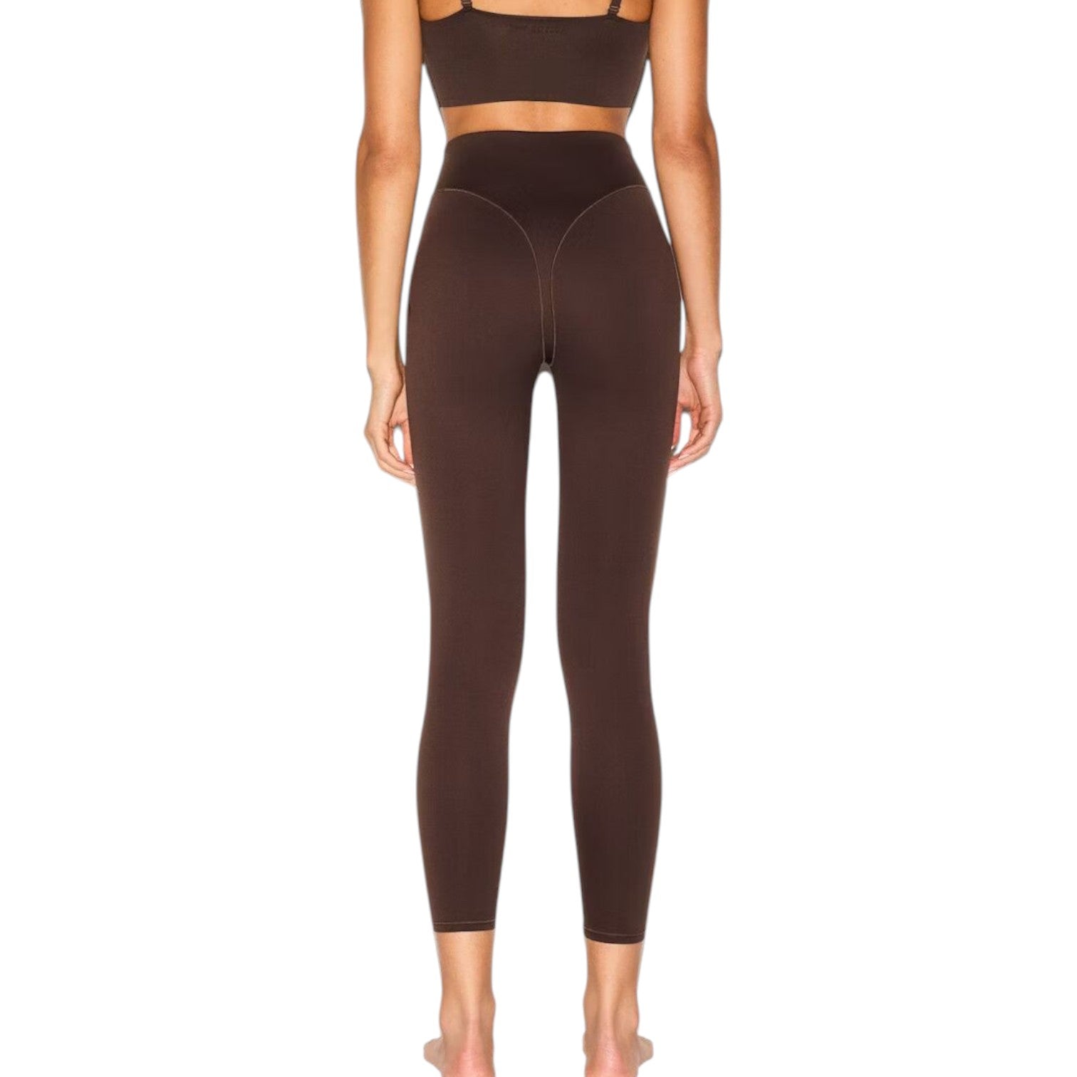 (WMNS) Nike x SKIMS Matte High-Waisted V-Line 26" Leggings 'Dark Sepia' BOLEG7008W-DSP