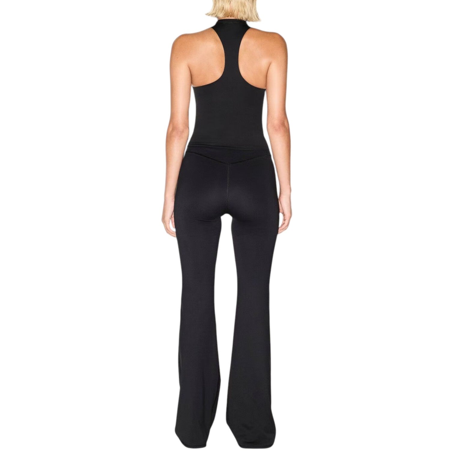 (WMNS) Nike x SKIMS Matte High-Waisted Slim Flared Leggings 'Obsidian' BOLEG7138W-OBD