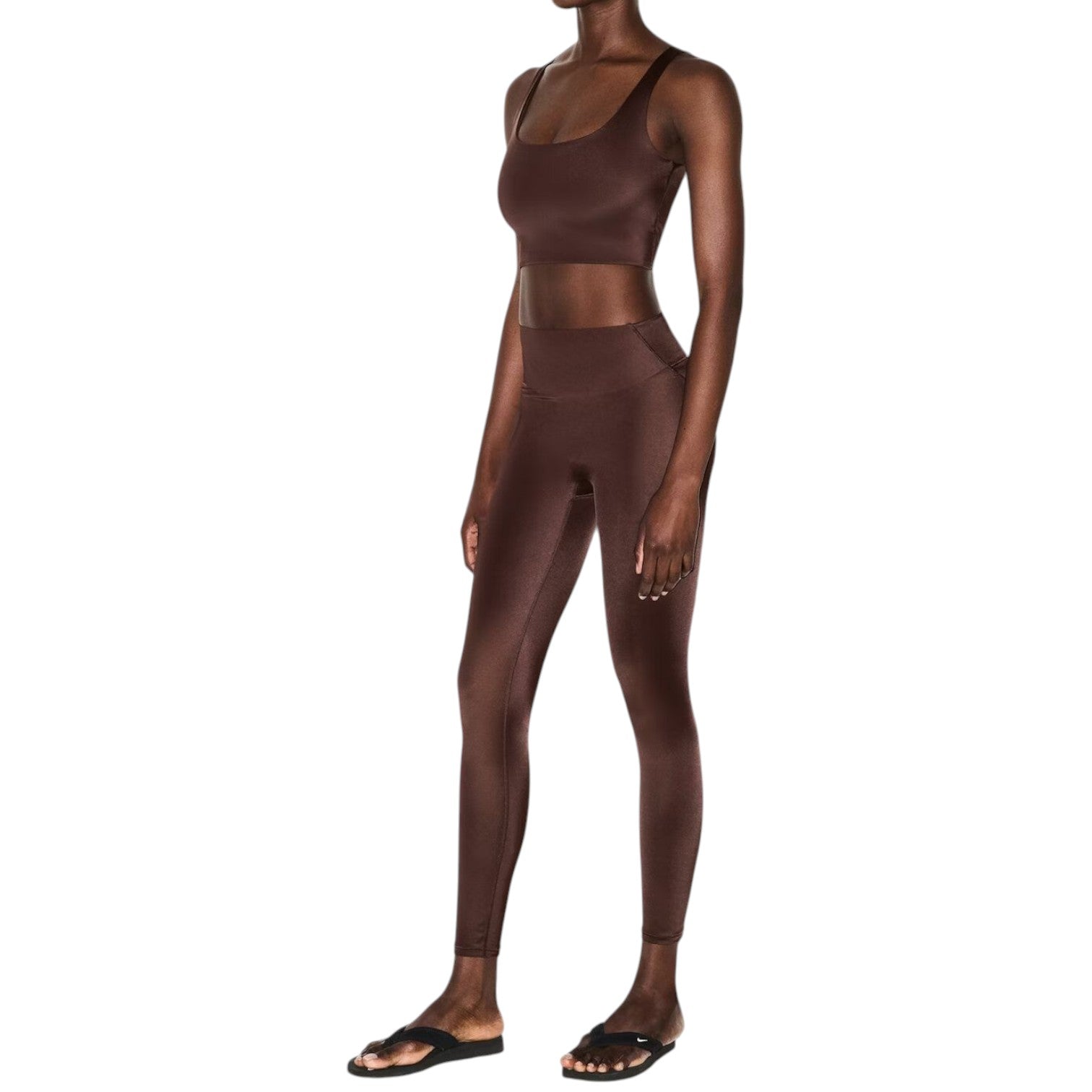 (WMNS) Nike x SKIMS Shine High-Waisted Bonded 26" Leggings 'Phoenix' BOLEG8352W-PHO