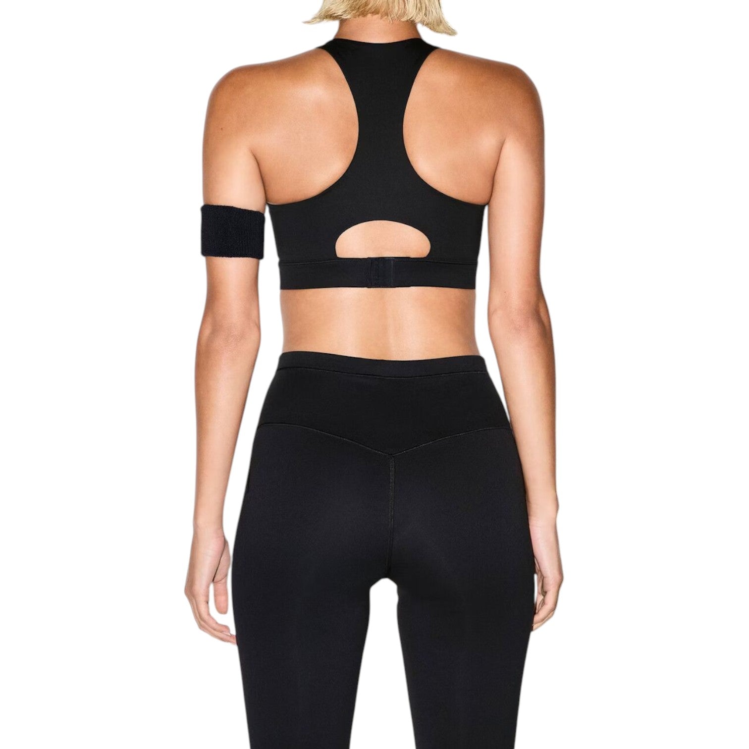 (WMNS) Nike x SKIMS Matte High-Neck Bra 'Obsidian' BRSPT2727-OBD