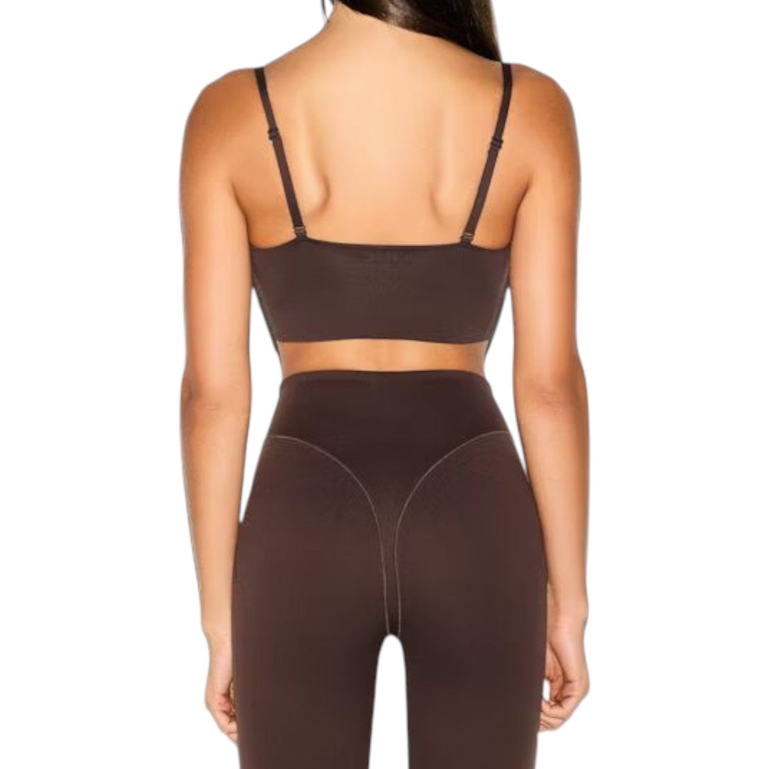 (WMNS) Nike x SKIMS Matte Cami Longline Bra 'Dark Sepia' BRSPT5115-DSP