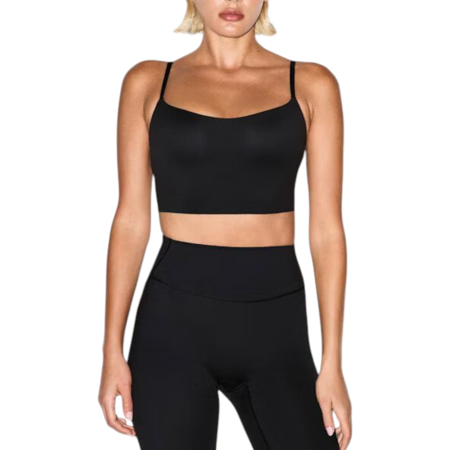 (WMNS) Nike x SKIMS Matte Cami Longline Bra 'Obsidian' BRSPT5115-OBD