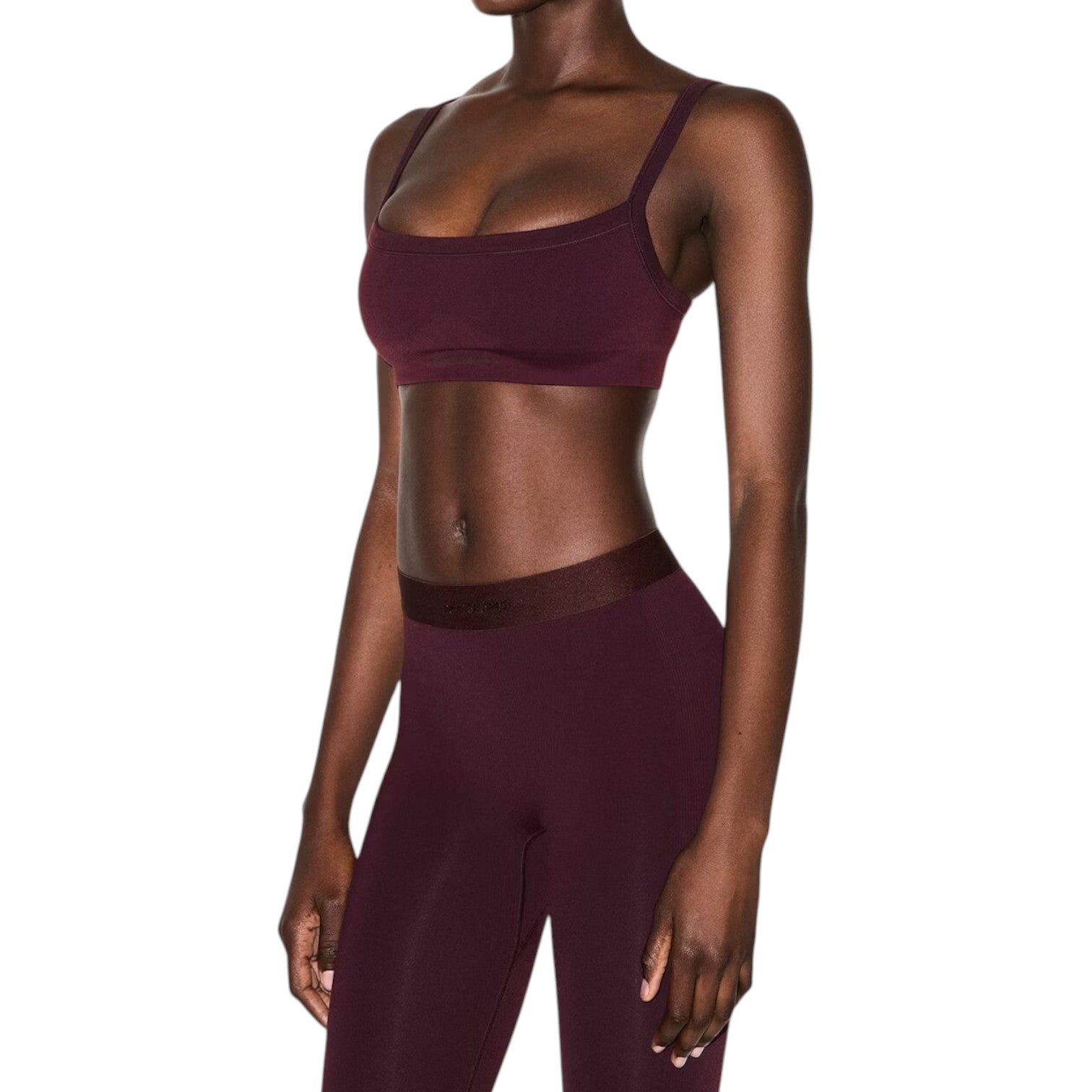 (WMNS) Nike x SKIMS Vintage Seamless Cami Bra 'Currant' BRSPT5156W-CUR