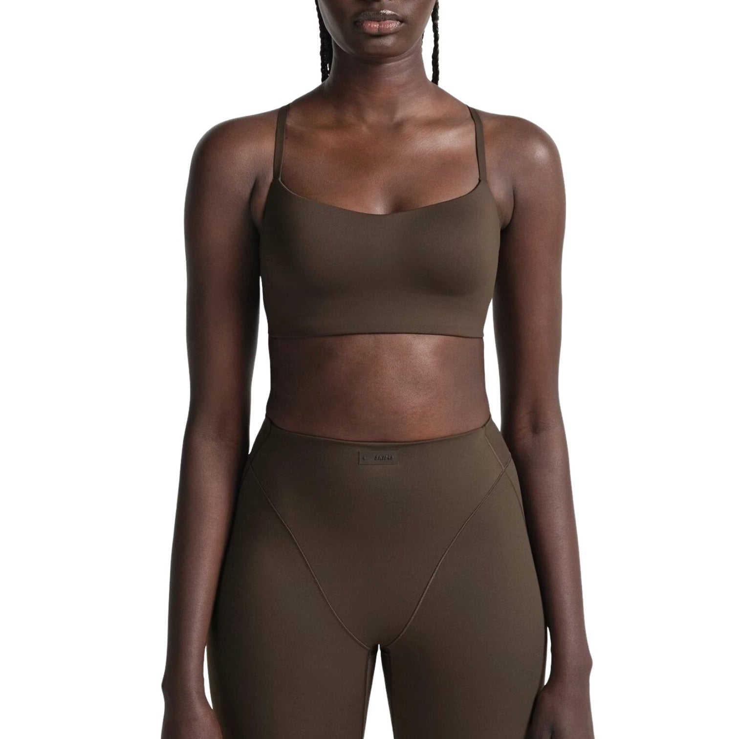 (WMNS) Nike x SKIMS Matte Contour Cami Bra 'Dark Sepia' BRSPT5186W-DSP
